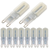 10PCS Dimmable 5W G9 LED Light 22x 2835SMD LEDs LED Bulb Warm/Cool White Lamparas LED lamp Chandelier Lights for Indoor Decoration(AC110-240V) miniinthebox