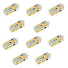 10PCS G4 3014SMD 72LED 600LM LED Bi-pin Lights Warm White Cool White Led Corn Bulb Chandelier Lamp DC 24V AC 24V AC 12V DC 12V