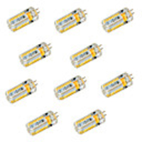 10PCS G4 3014SMD 72LED 600LM LED Bi-pin Lights Warm White Cool White Led Corn Bulb Chandelier Lamp DC 24V AC 24V AC 12V DC 12V