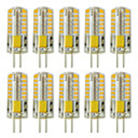10pcs G4 5W 3014 x 48 LEDs White Light Lamps AC12V Non-dimmable Equivalent to 20W-25W T3 Halogen Track Bulb Replacement LED Bulbs