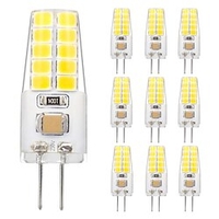 10pcs G4 LED Bulb 3W Can Replace JC Halogen 30W Bulb Warm White Natural Light White Light Dimming AC / DC12-24V Flicker Free AC / DC12 and AC220V Applicable to Ice Hockey Lamp Lighting Under Cabine miniinthebox