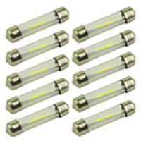 10pcs LED Festoon Dome 31mm 36mm 39mm 41mm c5w 212-2 6418 White Warm White Blue Reading License Plate Lamp led Light Bulb 12V