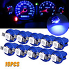 10Pcs LED Light Car Gauge Speed Dash Bulb Dashboard instrument Light Wedge Interior Lamp B8.5D 509T B8.5 5050 Led 1 SMD T5 Lamp