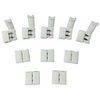 10pcs Pack Strip to Strip Unwired Gapless Solderless Snap Down 2Pin Conductor LED Strip Connector for 8mm Wide 3528 2835 Single Color Flex LED Strips