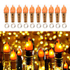 10pcs String Lights 2m 20 LEDs EL Warm White Halloween Christmas Waterproof Outdoor Party Batteries Powered