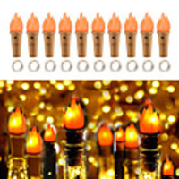10pcs String Lights 2m 20 LEDs EL Warm White Halloween Christmas Waterproof Outdoor Party Batteries Powered