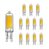 10pcs Super Bright G9 LED Light Bulb Dimmable 220V Glass Lamp Constant Power Light LED Lighting G4 COB Bulbs miniinthebox