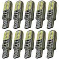 10pcs T10 Car Light Bulbs 2 W SMD 3014 60-100 lm 24 LED License Plate Lights / Tail Lights / Side Marker Lights For