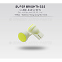 10pcs T10 COB W5W Car Interior LED Wedge Door Instrument Side Bulb License Plate Lamp Car Light 7-Colors Source DC 12V