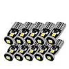 10pcs T10 LED White 3SMD 5050 Led Car Light W5w 194 168 CANBUS Error Bulbs 12V Wedge Lamp Turn Signal Light Band Decoder Sign