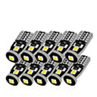 10pcs T10 LED White 3SMD 5050 Led Car Light W5w 194 168 CANBUS Error Bulbs 12V Wedge Lamp Turn Signal Light Band Decoder Sign