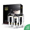 10PCS T10 W5W 194 12V LED Bulb White Yellow Red Ice Blue Green Pink Auto Lamp for Car Interior Dome Side Parking Light