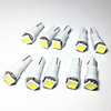 10pcs T5 led 17 37 73 74 SMD 5050 Auto LED Lamp Car Dashboard Instrument Light Bulb 12V white blue red yellow green 10X