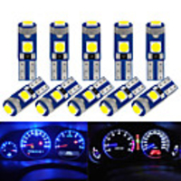 10Pcs T5 Led Bulb W3W W1.2W Led Canbus Car Interior Lights Dashboard warming indicator Wedge Auto Instrument Lamp 12V