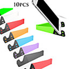 10Pcs Universal Desktop Stand Colorful Portable Foldable V model Mobile Phone Mount Holder Stand Cradle For Cell Phone