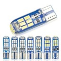 10PCS W5W T10 LED T10 LED LED 194 168 W5W Silica gel 15SMD Led Parking Bulb Auto Wedge Clearance Lamp CANBUS