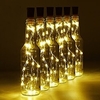 10pcs Wine Bottle String Lights 2m 20LEDs with Cork Warm White White Multi Color Red Blue Waterproof Christmas Wedding Decoration Batteries Powered miniinthebox