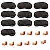 10set EyeShade Sleeping Eye Mask Cover Eyepatch Blindfolds Eyeshade Health Sleep Shield Light Goggles Earplugs