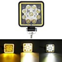 10V-30V 12V 100W LED Work Light 6500K with Aperture Driving Fog Lamp Off-road Roof Engineering Car Motorcycle SUV