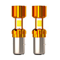 10W 1200LM Motorcycle Dirt Bike Motocross Headlamp Supermoto Universal LED Bulb Headlight Three Side Light Headlights