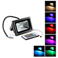 10W 900-1000LM RGB Light Flood Lamp LED Bulb (85-265V)