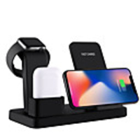 10W Qi Wireless Charger Stand For Iphone X 7 8 3 IN 1 Fast Charger Quick Charge For Apple Watch Fast Wireless Charging Base