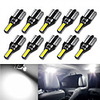 10x T10 LED W5W 194 Car Lights for Honda Civic Accord CRV HRV Jazz Fit NC750X Auto Led Interior Light Trunk Lamp Xenon 6000K 12v