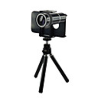 10x Zoom Telescope Lens w/ Tripod Back Case for iPhone 4 / 4S - Black