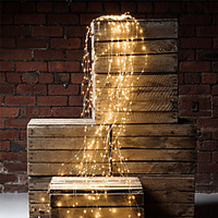 10x2M 200 LEDs Vines Lights Copper Wire Branch Lights 2packs 1pack LED Waterfall String Lights Christmas Gift Cafe Christmas Wedding Party Decoration Plug-In Adapter miniinthebox