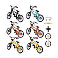 11 pcs Finger skateboards Finger bikes Finger Toys Plastics Alloy Office Desk Toys with Replacement Wheels and Tools Party Favors Kid