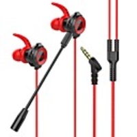 11 Wired In-ear Earphone 3.5mm Audio Jack Stereo Dual Drivers with Microphone with Volume Control InLine Control for Gaming