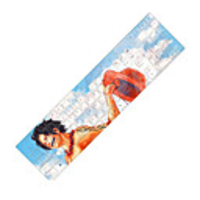 110-key One Piece Portgas D. Ace Sky Version USB Wired Anime QWERTY Keyboard