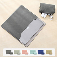 11/12/13.3/13/15/15.6 Inch PU Leather Laptop Sleeve for MacBook Pro Waterpoof Shock Proof Laptop Carry Sleeve for MacBook Air with Storage Bag miniinthebox
