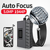 11.5 mm 5 million 1944P autofocus camera endoscope auto engine in cylinder auto repair industrial pipe scope waterproof mobile phone WiFi repair probe support for Android iOS hard wire 10m