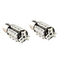 1156 18-LED White Light Bulb for Car Brake/Turning Signal Lamps (2-Pack,  DC 12V)