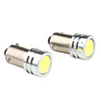 1156 1W 5050 SMD 1-LED White Light Bulb for Car Indicator Lamps (2-Pack,  DV 12V)