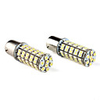 1156 3528 SMD 68-LED White Light Car Brake Turning Signal Light (DC 12V,  2-Pack)