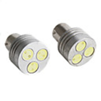 1156 3W White 3-LED Car Signal Light