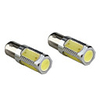 1157 7.5W White Light Bulb for Car Brake/Turning Signal Lamps (2-Pack,  DC 12V)