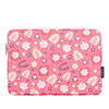 11.6 12 13.3 14 15.6 Inch Laptop Sleeve Polyester Floral Flower For Women Pink Waterpoof Shock Proof