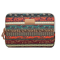 11.6 12 13.3 14.1 15.6 inch Universal Bohemia Print Canvas Water-resistant Shock Proof Laptop Sleeve Case Bag for Macbook/Surface/Xiaomi/HP/Dell/Samsung/Sony Etc
