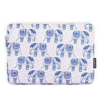 11.6 12 13.3 14.1 15.6 inch Universal Elephant Print Water-resistant Shock Proof Laptop Sleeve Case Bag for Macbook/Surface/Xiaomi/HP/Dell/Samsung/Sony Etc