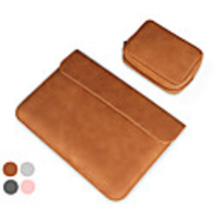 11.6 Inch Laptop / 12 Inch Laptop / 13.3 Inch Laptop/14 Inch Laptop /15 Inch LaptopSleeve PU Leather / Polyurethane Leather Solid Color Unisex Shock Proof