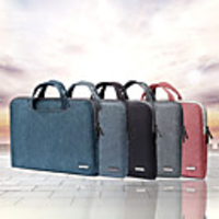 11.6 Inch Laptop / 13.3 Inch Laptop / 15.6 Inch Laptop Sleeve / Briefcase Handbags / Tablet Cases PU Leather Solid Colored for Men for Women for Business Office Waterpoof Shock Proof