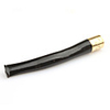11cm Black Colored Sea Coral / Wu Liu Healthy Cigarette Pipe with Unique Pattern