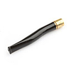 11cm Black Colored Sea Coral / Wu Liu Healthy Cigarette Pipe with Unique Pattern