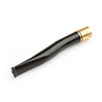 11cm Black Colored Sea Coral / Wu Liu Healthy Cigarette Pipe with Unique Pattern