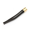 11cm Black Colored Sea Coral / Wu Liu Healthy Cigarette Pipe with Unique Pattern