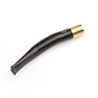 11cm Black Colored Sea Coral / Wu Liu Healthy Cigarette Pipe with Unique Pattern