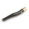 11cm Black Colored Sea Coral / Wu Liu Healthy Cigarette Pipe with Unique Pattern